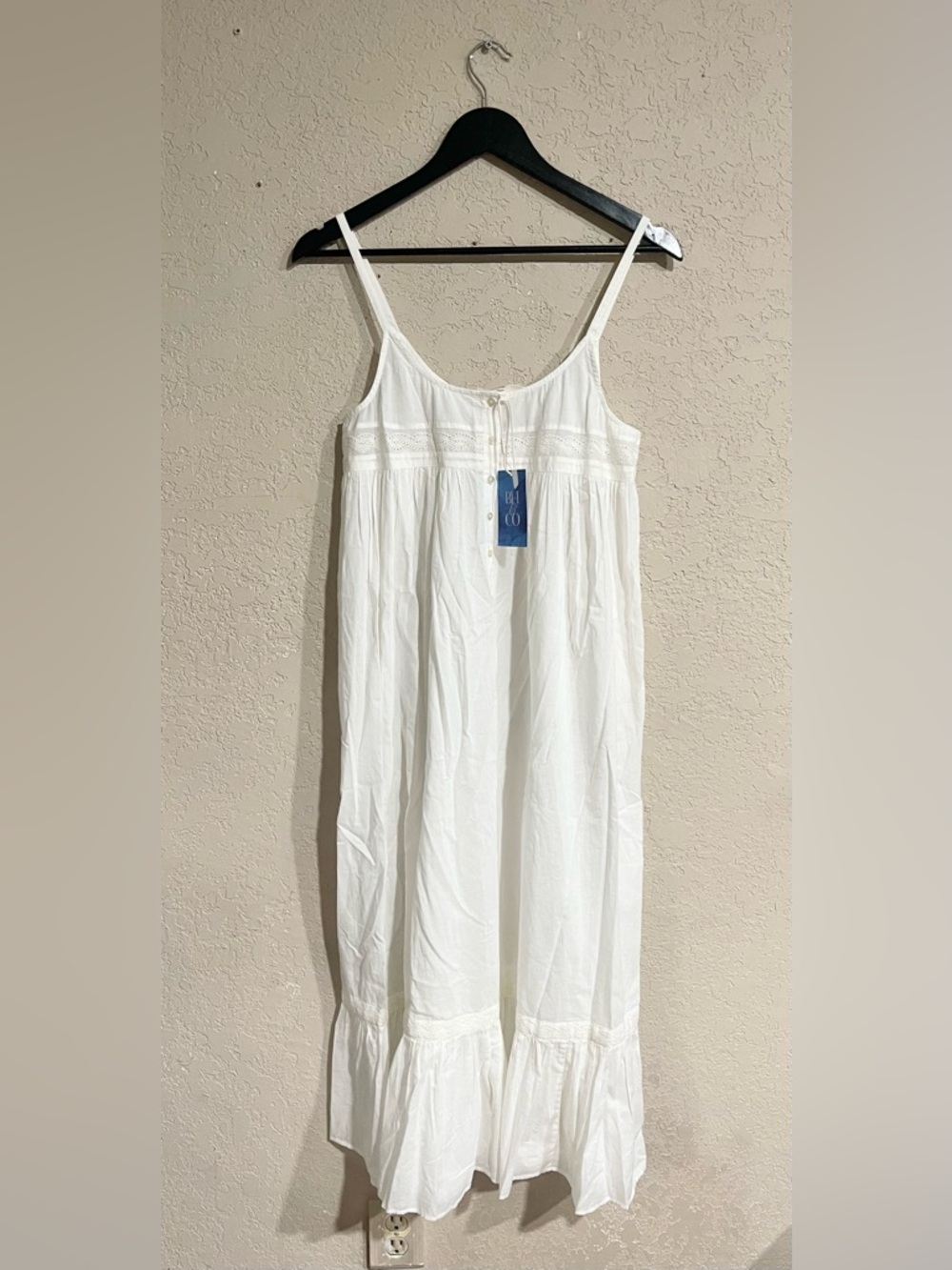 The GREAT | NWT! Eyelet Ruffle Cotton Dress - Picture 3 of 8